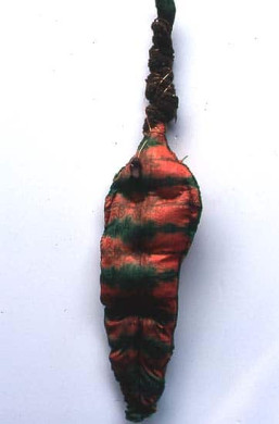 Orange Green Tie Dye Doll