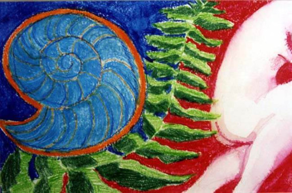Blue Spiral/Fern